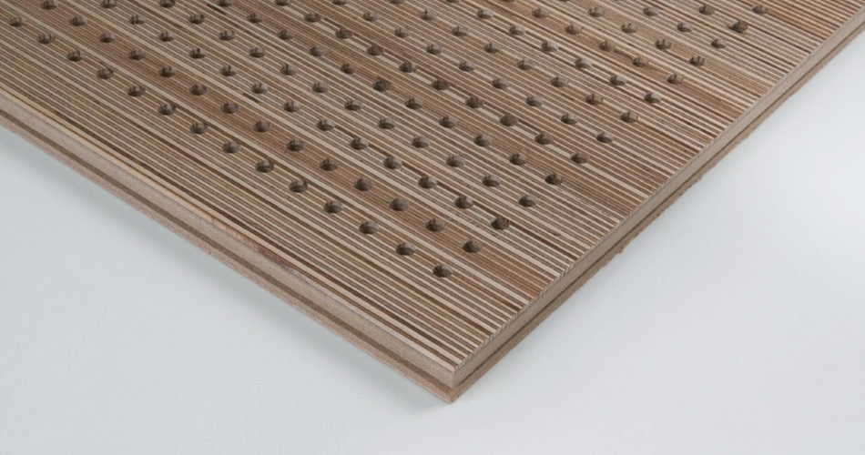 <p> Acoustic - Tile for wall and ceiling, macro perforation D-16</p>